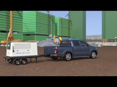 आउटडोर 2kW पोर्टेबल लाइट टॉवर जनरेटर 180KW चार्जिंग स्टेशन मोबाइल लाइट टॉवर