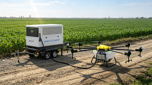के बारे में नवीनतम कंपनी समाचार How Mobile EV Charger Systems Support Drone Operations When the Power Grid Fails